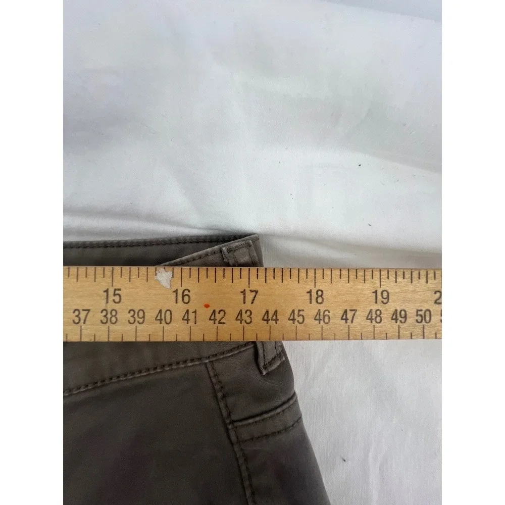 Peter Millar Mens Gray Chinos Pants Size 34 Flat Front Casual Business